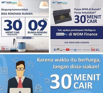 cara gadai BPKB motor WOM Finance