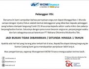 penundaan angsuran wom